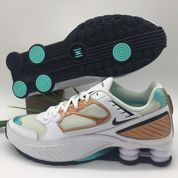 Women's Nike Shox Enigma white/black-spruce aura - Picture 5 of 8